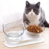 Non-Slip Double Cat Bowl Pet Water Food Feed Bowls