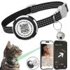GPS Tracker Cat Collar with Airtag Case & QR ID Tag Dual Protection Reflective