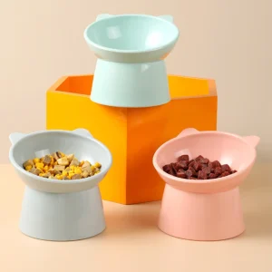Raised Cat Food Bowls Anti Vomiting Pet Food Bowl
