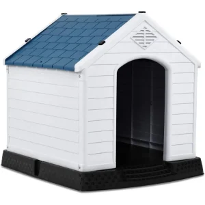 Waterproof Plastic Dog Houses with Air Vents and Elevated Floor
