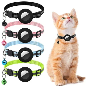 Cat Gps Trackers Collar Mini Pet Tracker Reflective Breakaway Airtag Cat Collar