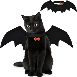Fashionable Cat Clothes Bat Wings Funny Dog Costume Artificial Wing Pet Cosplay Prop Halloween