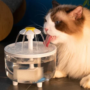 1200ml Pets Water Fountain Auto Filter USB Electric Mute Cat Drinker Bowl